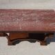 Console époque Restauration, style  Charles X en noyer avec marbre griotte