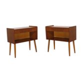 Pair of vintage Scandinavian  nightstands  1960