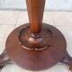 Art Nouveau side table in walnut and marble