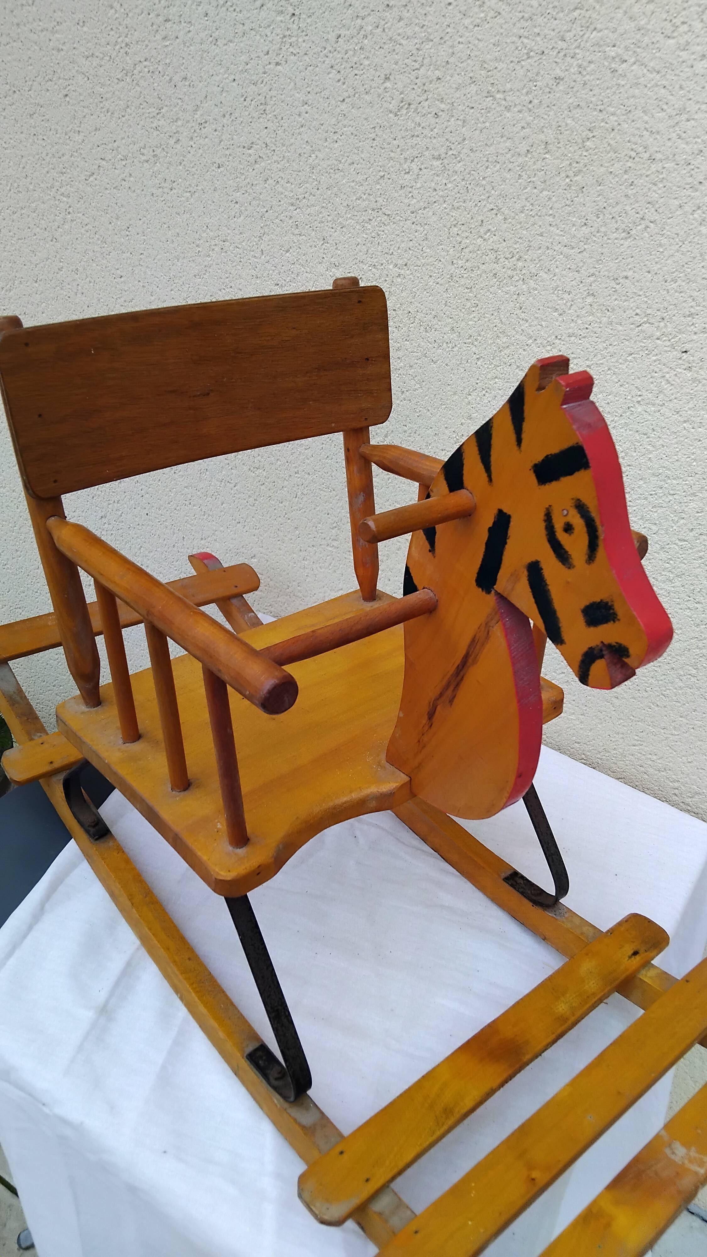Old rocking chair, vintage children's toy