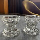 Glass candlesticks