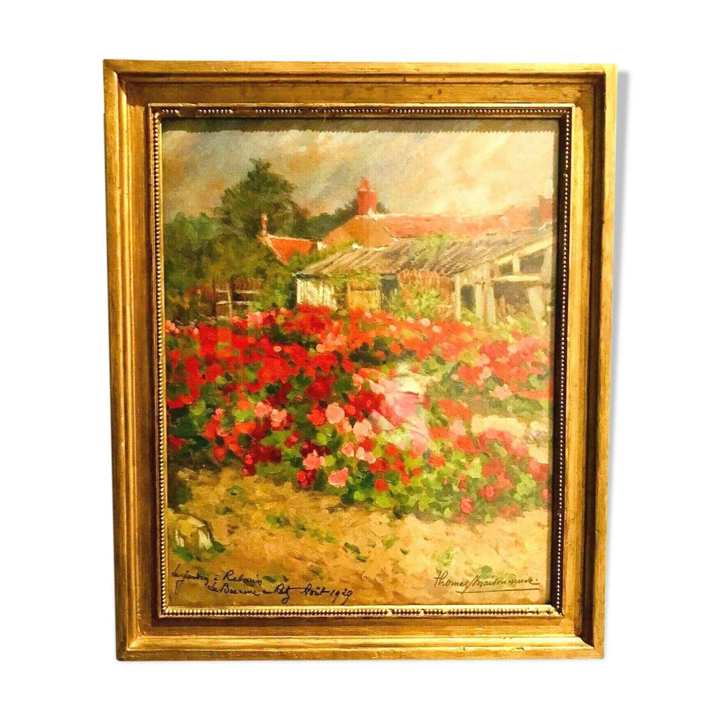 Oil on canvas signed Maisonneuve