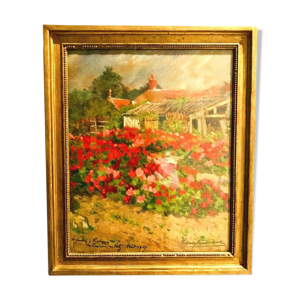 Huile sur toile signé