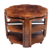 Art deco walnut pull our tables 1930