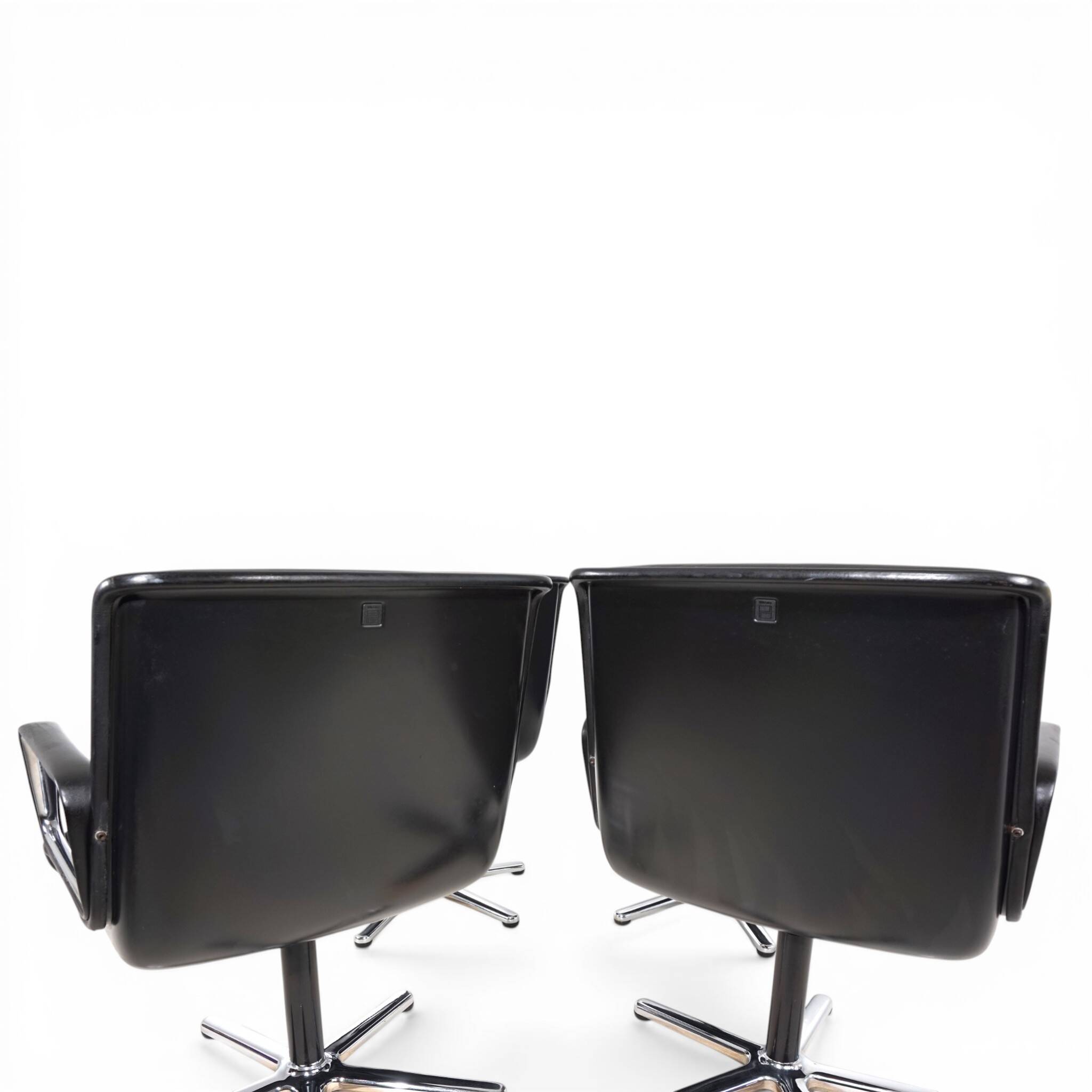 Set of 4 Wilkhahn Delta swivel chairs by Delta Design, 1970