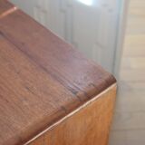 Brutalist side table console