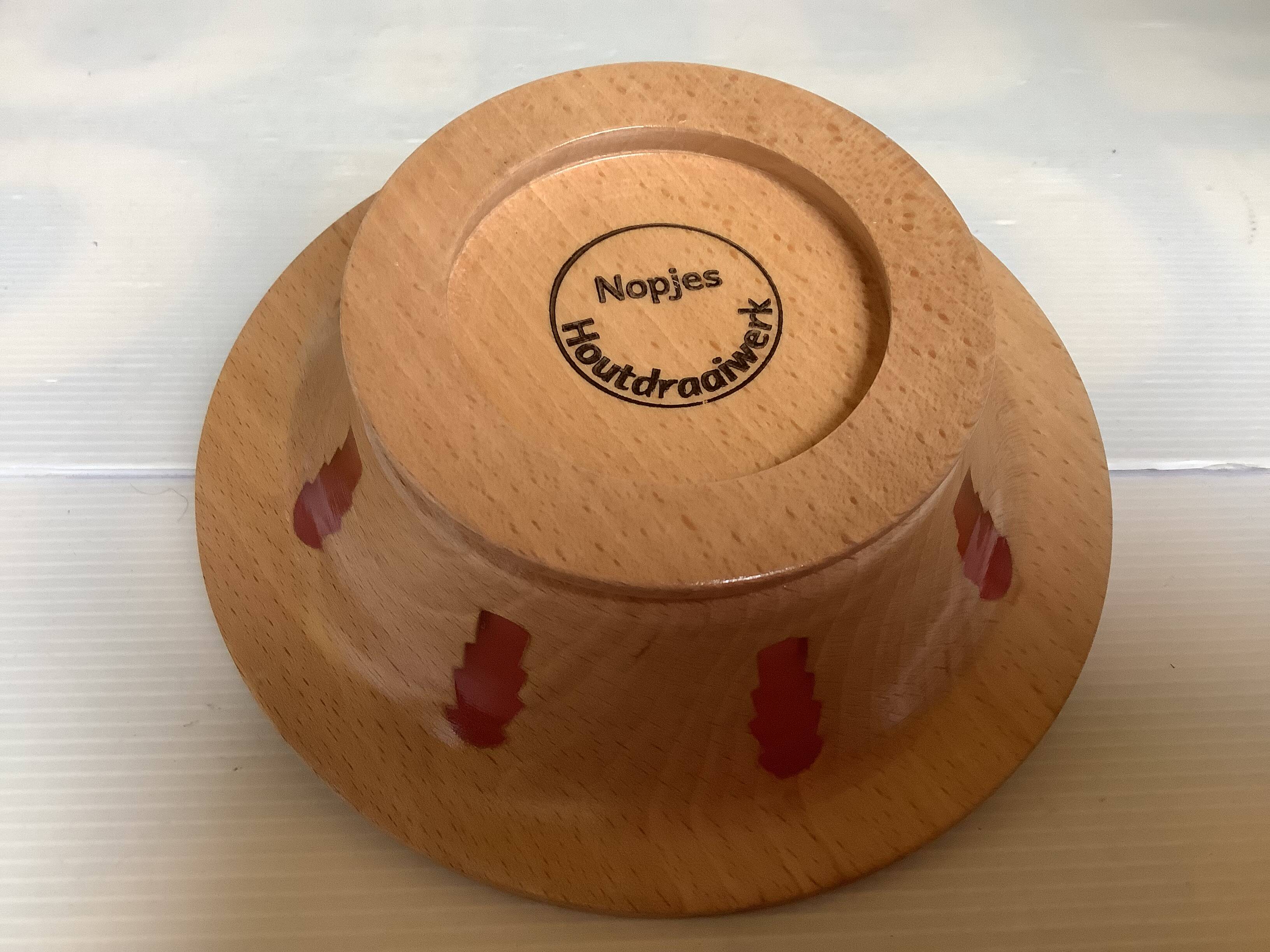 Wooden catchall Nopjes handcrafted woodturning