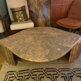 Vintage pink marble eye coffee table