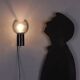 Vintage wall light in glass and aluminium, Italy, 1960s