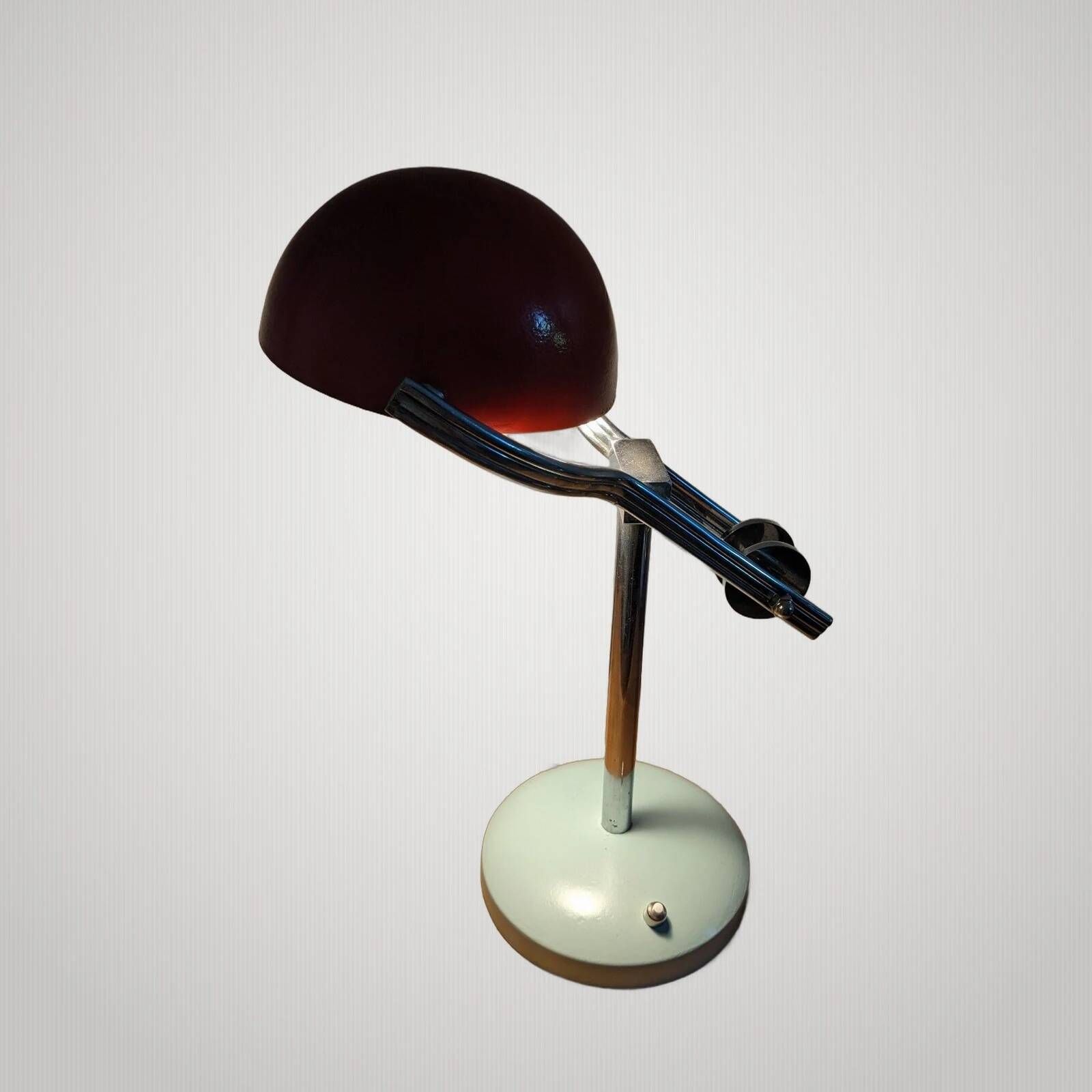 Vintage lamp 1950 Gino SARFATTI arte luce .. Vintage table lamp in mauve