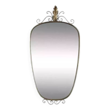 50s-60s freeform rearview mirror on frame
