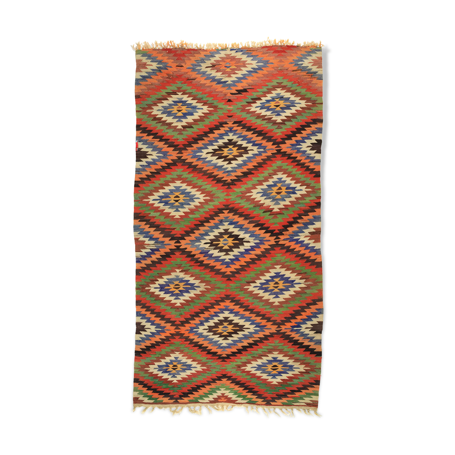 Anatolian handmade kilim rug 305 cm x 145 cm