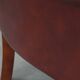 Red cow leather English chesterfield club chair