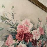 Watercolour signed MARTHE ROBLOT in a gold leaf frame