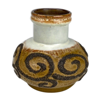 Vintage Fat Lava Strehla ceramic vase
