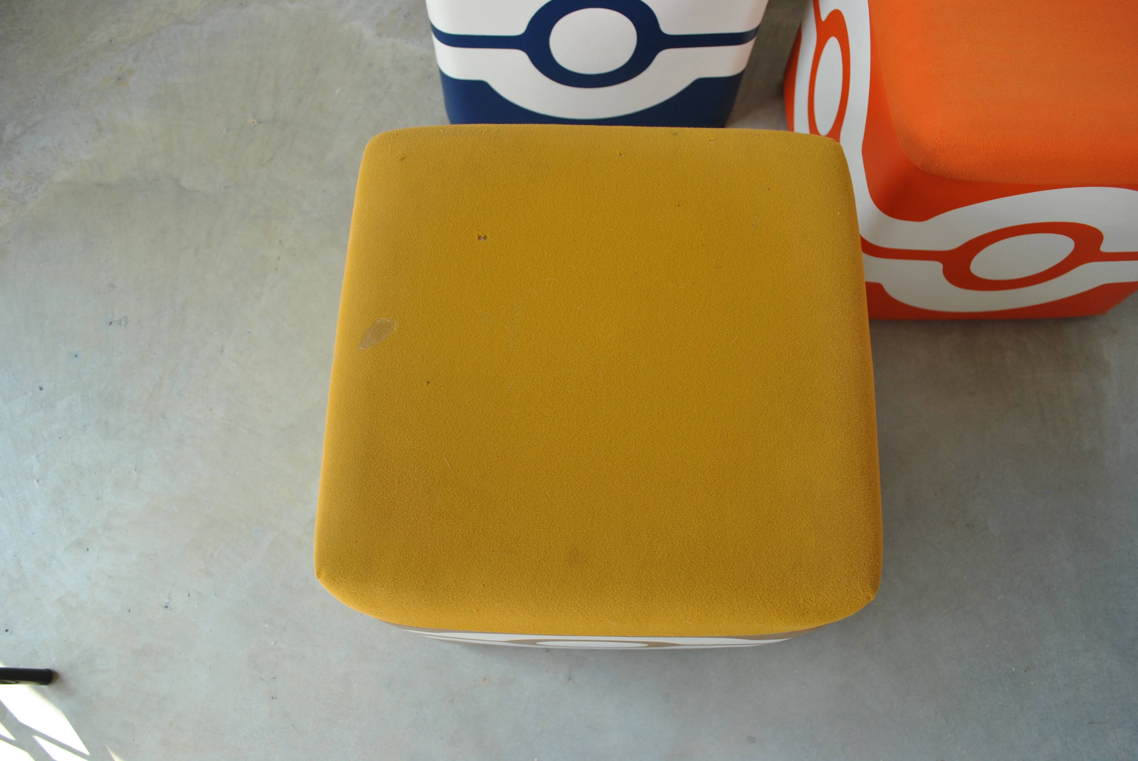Poufs vintage année 80