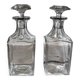 Crystal carafes with stoppers