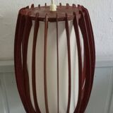 danish ceiling lamp in teak and paper from the 60s