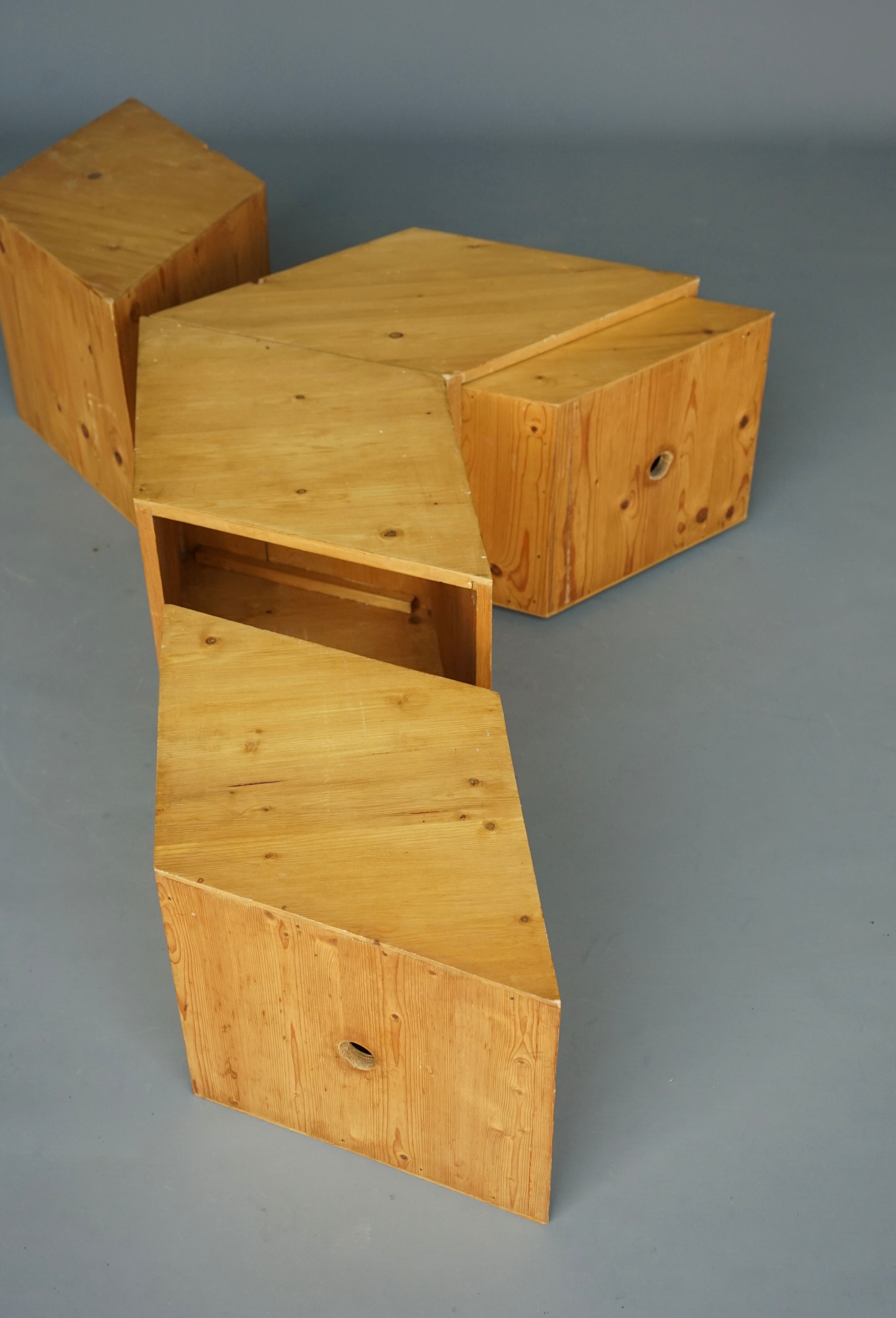 Multifunctional Children's Block Seating Unit, 1970s