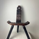 Brutalist tripod chair, 1950s