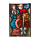 Stained hanging glass polychrome