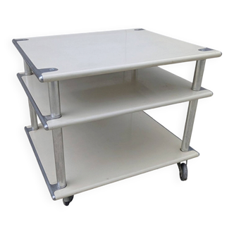 Multimedia Low Rolling Table TV Habitat Conran Seventies 70 Design