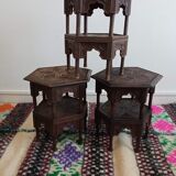 Indian sofa tips carved wood 1950