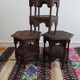 Bouts de canapé indien en bois sculpté 1950