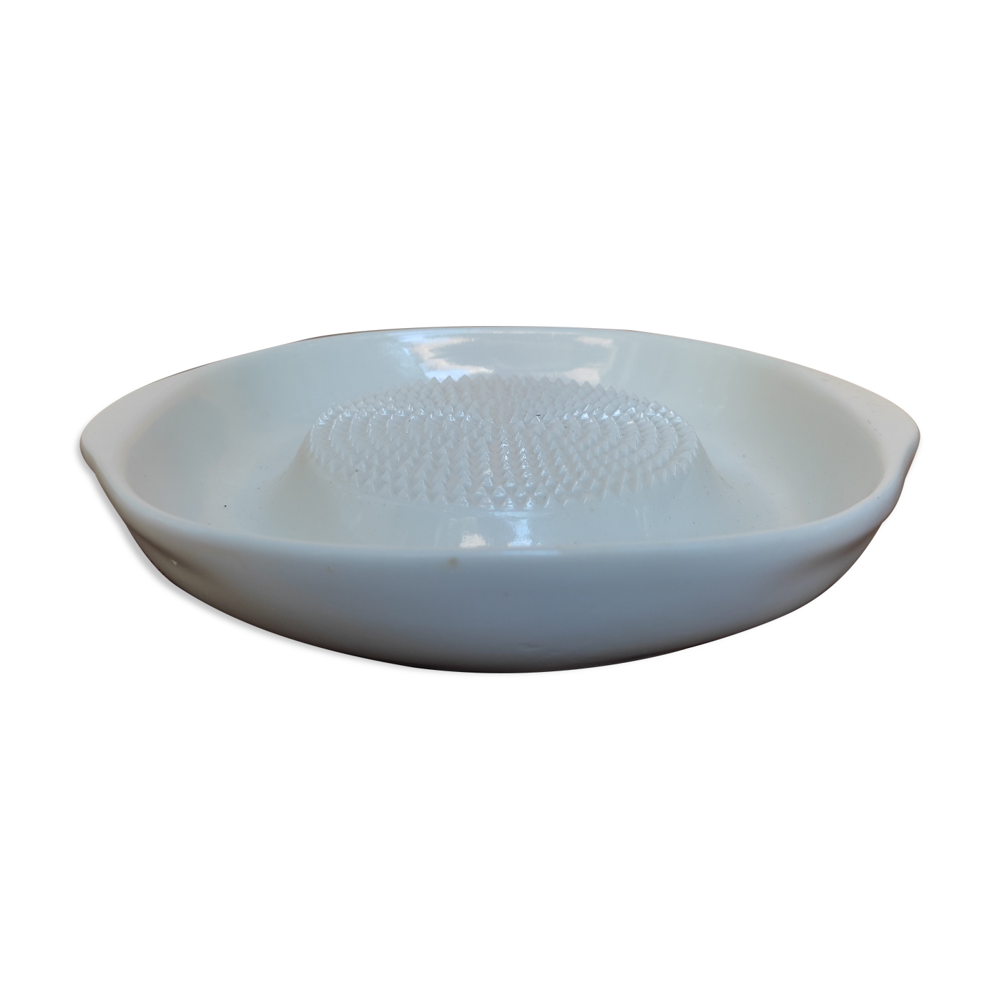 Porcelain garlic scraper