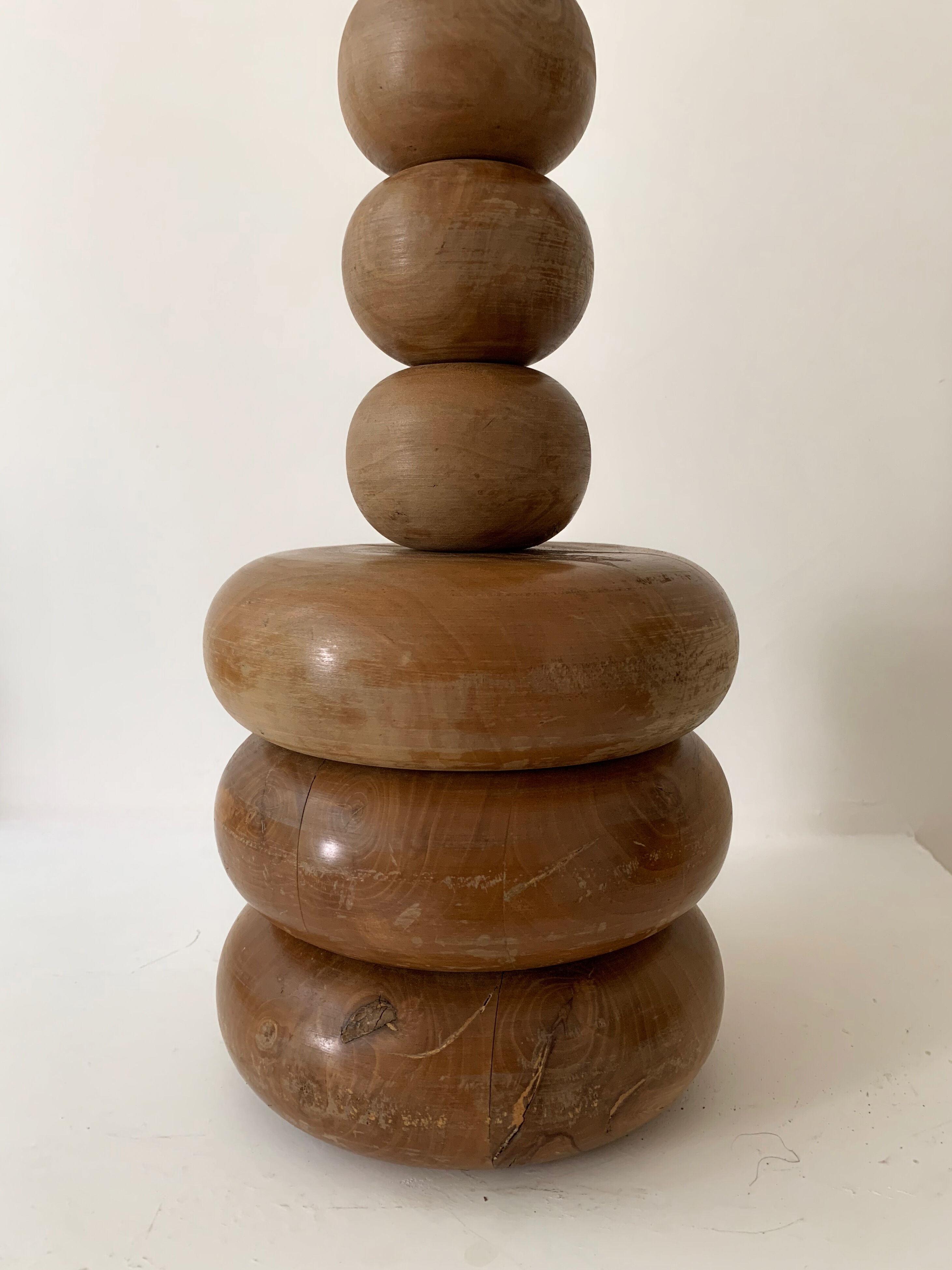 Modernist wooden lamp, 1960s