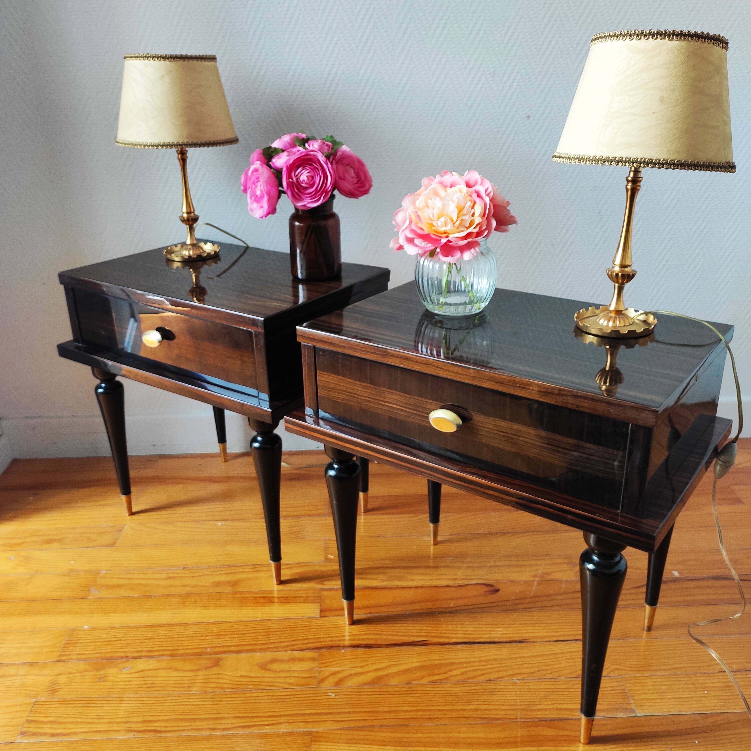 Pair of vintage bedside tables 1960