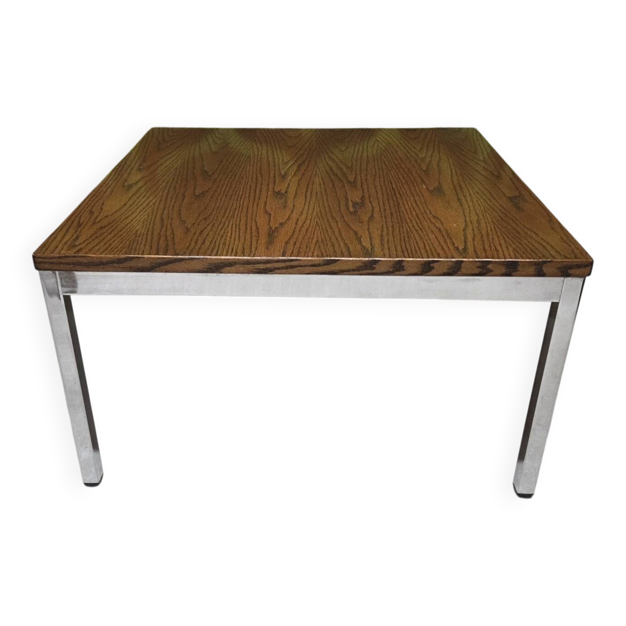 1970s vintage chrome coffee table.