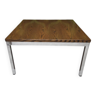 1970s vintage chrome coffee table.