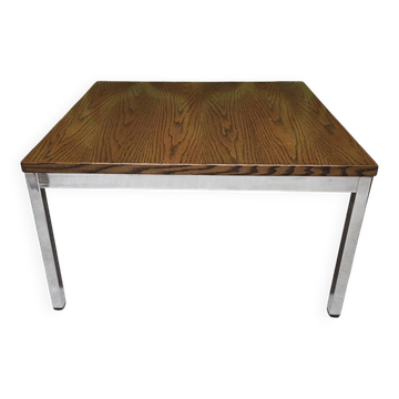 1970s vintage chrome coffee table.