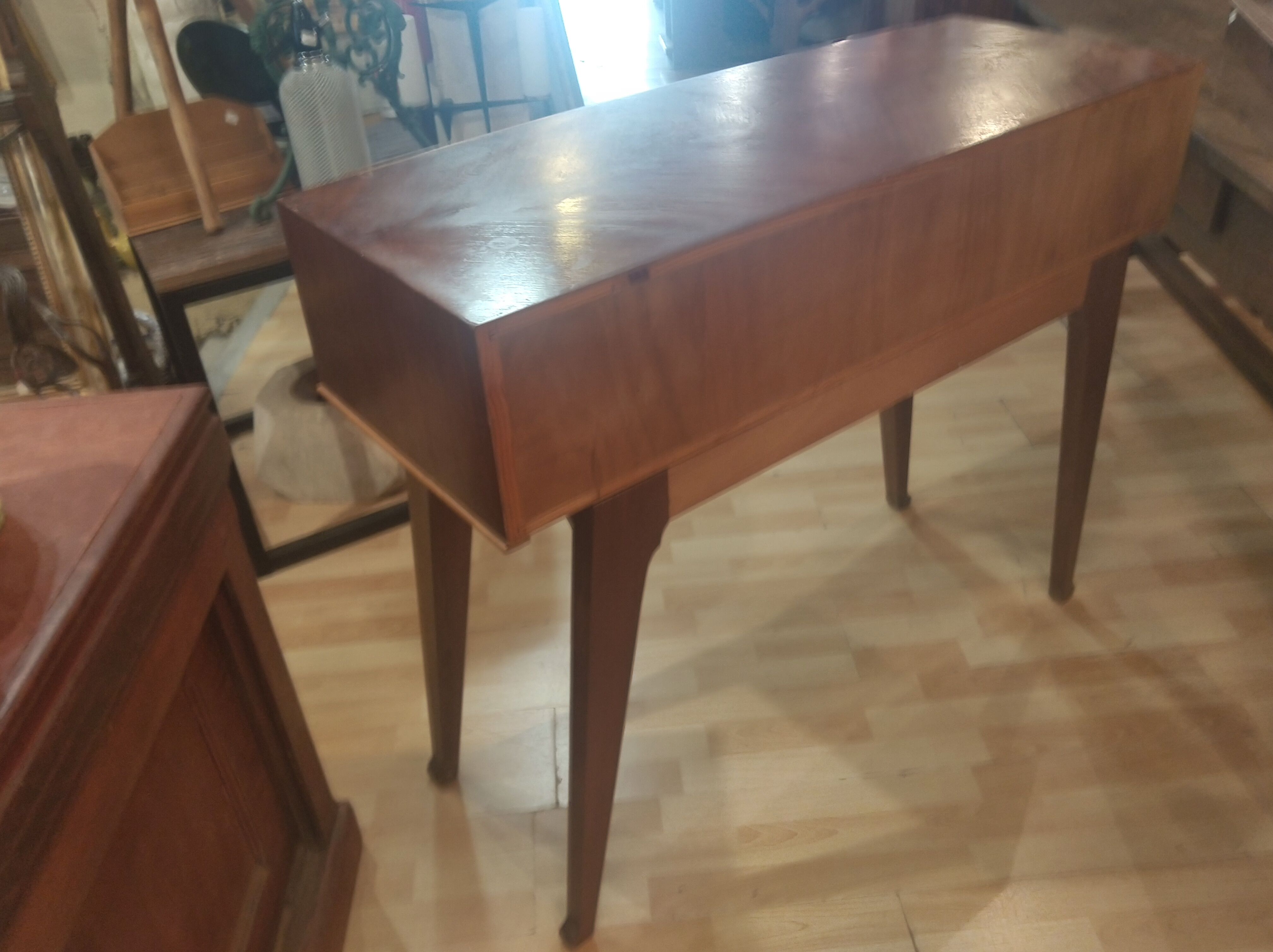 Console in mahogany and ash, circa 1950/60