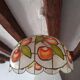 Chandelier suspension in mother-of-pearl red apples