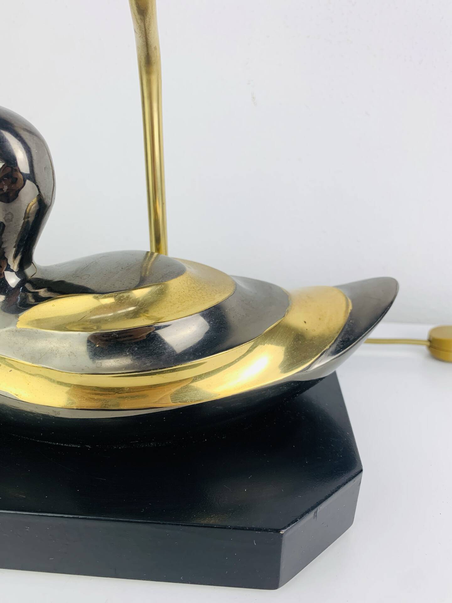 Lampe canard en laiton vintage