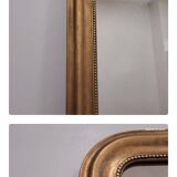 Large antique Louis Philippe gilded mirror