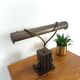 Lampe de bureau en bronze, lampe de banquier