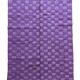Purple Checkered Rug - 281 x 207 cm