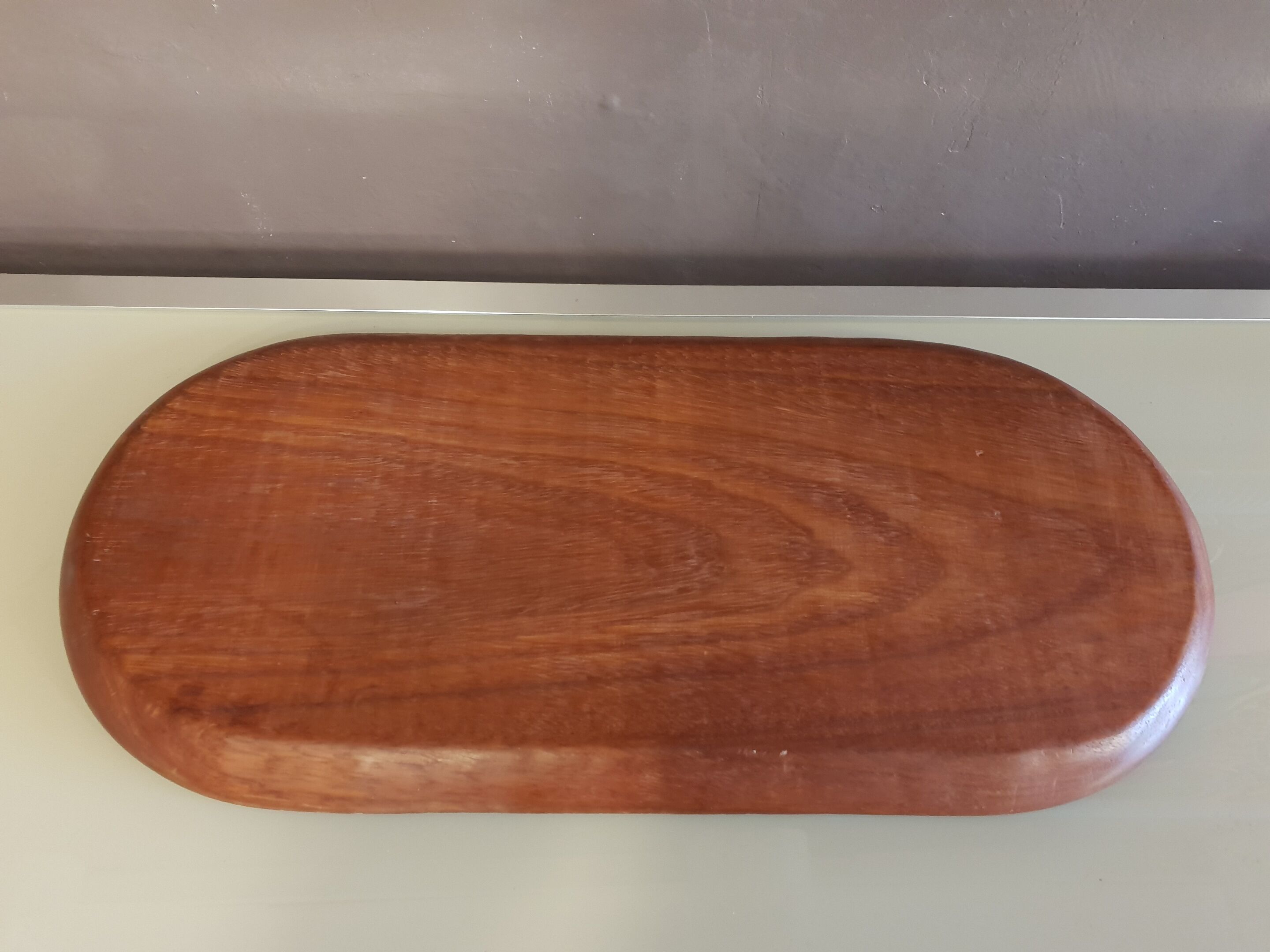 Oval top in exotic wood 1950