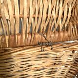 Vintage wicker trunk