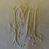 Very beautiful pillowcase in linen monogrammed