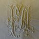 Very beautiful pillowcase in linen monogrammed