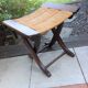 Tabouret  en bois paillé / vintage années 50-60