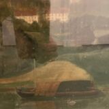 Tableau ancien paysage XVIIe