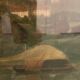 Tableau ancien paysage XVIIe