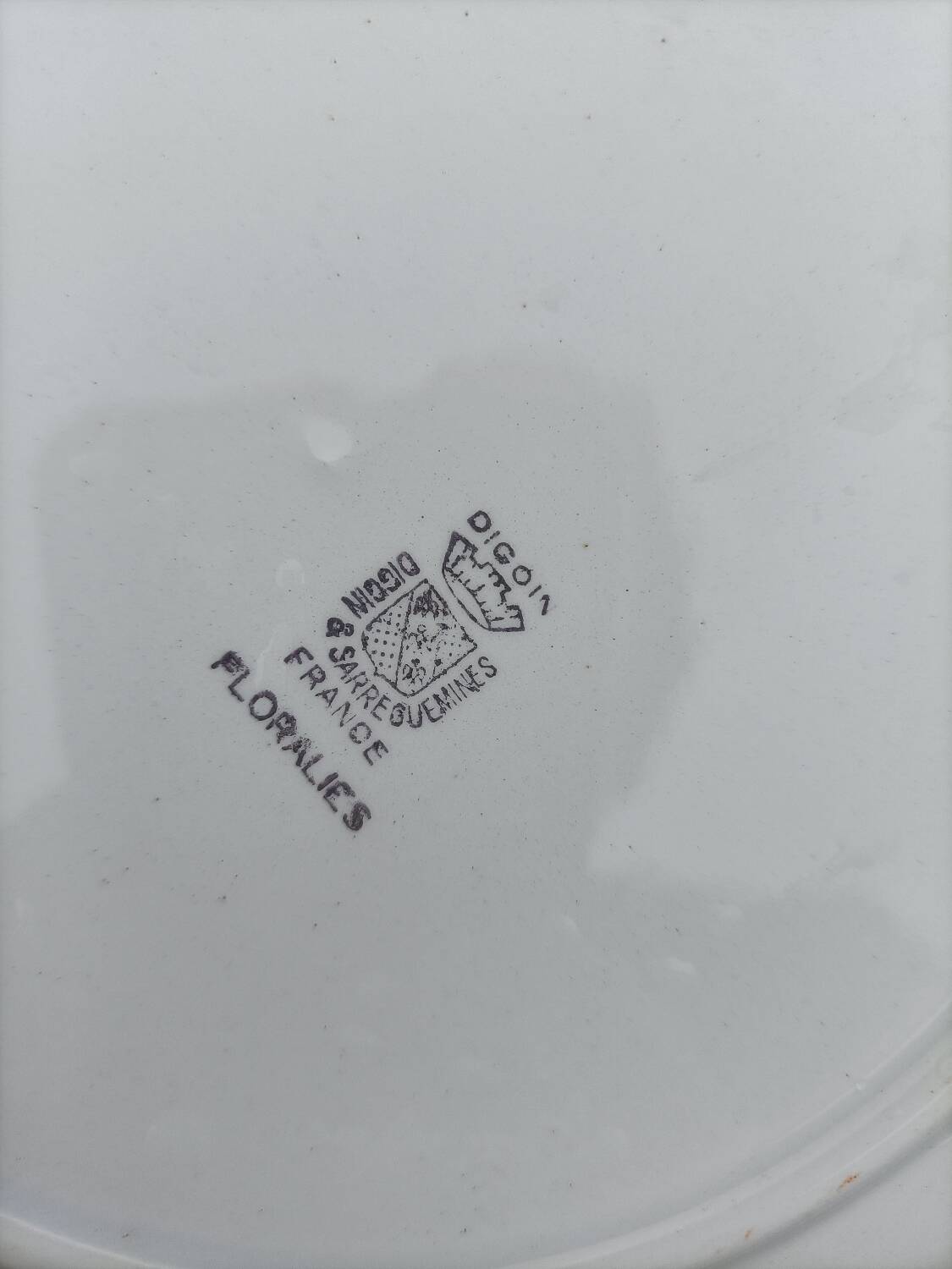 Digoin Sarreguemines dinner plate