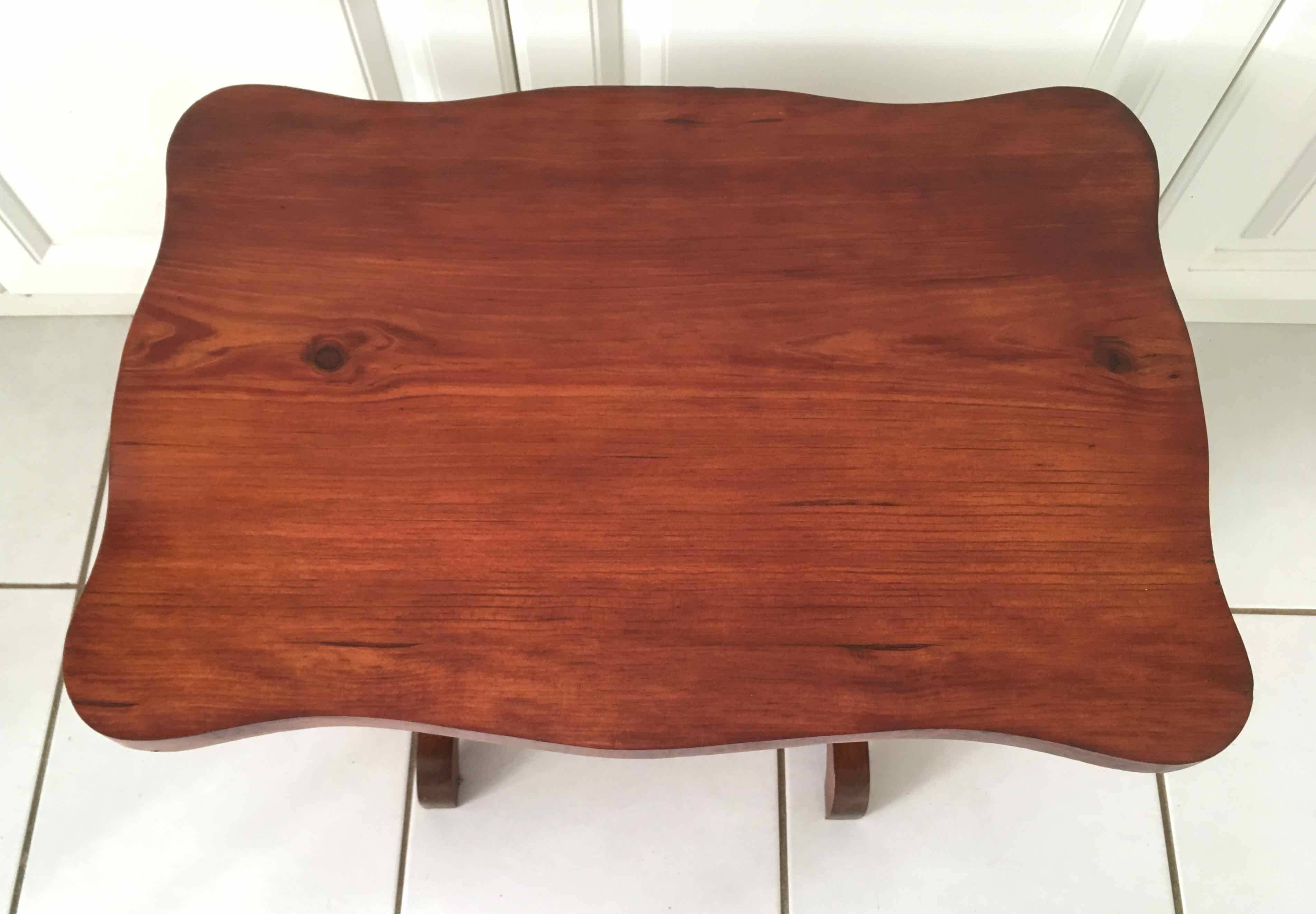 Table basse de chalet, style montagnard