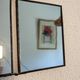 Vintage 1930 triptych mirror barber hairdresser young dancer woman - 19 x